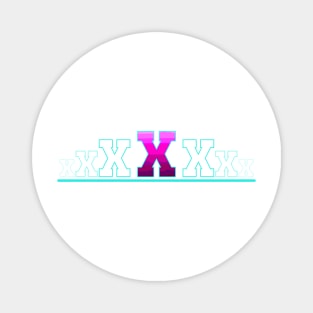 Letter X Magnet